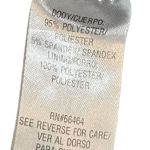 Sandra Darren Womens Colorful Jersey Knit Stretch Sleeveless Fit Flare Dress 10 - Picture 15 of 16